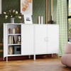 NicBex 40 inches Metal File Cabinet with 2 Doors, Storage Cabinet with 2 Laminates for Homes, Offices, Coffee Bar - 3 of 4