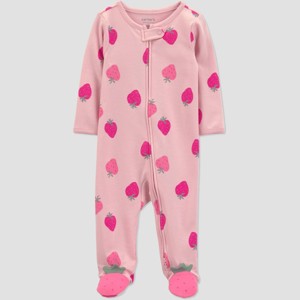 Carter's Just One You® Baby Girls' Strawberry Sleep N' Play - Pink - 1 of 4