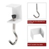 Unique Bargains Steel Hanging Bag Clothes Desk Mount Utility Hooks 2 Pcs - 3 of 4
