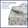 Kids 4 Piece Bed Sheet Set - Cute & Cozy Wrinkle-Resistant with Vibrant Designs - CGK Linens. - 2 of 4