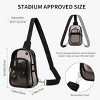 Transparent Crossbody Sling Bag with Adjustable Strap, Clear Chest Bag for Travel & Daily Use - 2 of 4
