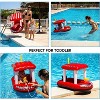 Zone Tech Inflatable Pool Boat Floats for Kids - Toddler Fire Rescue Harbor Patrol Inflatable Boat Pool Float Ride On with Fun Water Toy Squirter - 4 of 4