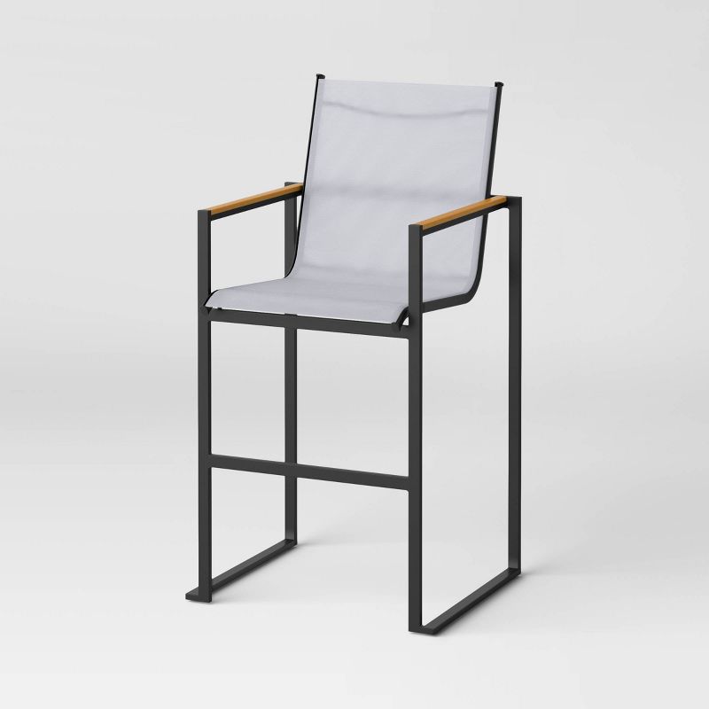 Henning 2pk Bar Height Patio Chairs - White - Threshold&#8482;, 3 of 12