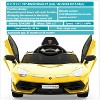 12V Licensed Lamborghini Kids Ride-On Car, Electric Battery-Powered Sports Car with Remote Control, Hydraulic Doors, 2 Speeds, ASTM Certified - 4 of 4
