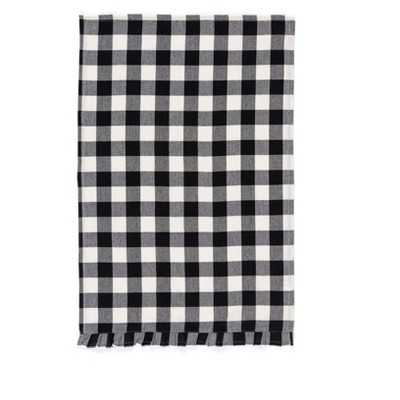  Cotton Black and White Buffalo Plaid Kitchen Towels - 12 Pack  Soft Checkered Black and White Dish Towels - Machine Washable Gingham Black  and White Hand Towels - Plaid Dish Cloths 