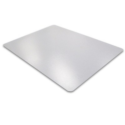 4'x9'10" Rectangle Solid Office Chair Mat Clear - Floortex