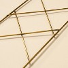 6"x22" Metal Plant Trellis Brass Finish - Hearth & Hand™ with Magnolia - 3 of 3