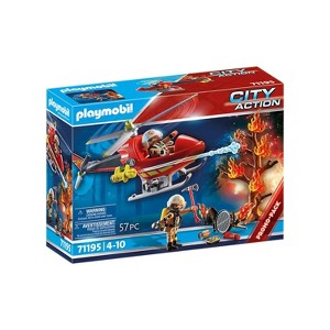Playmobil City Action Fire Rescue Helicopter 71195 playset 57pc - 1 of 1