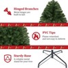 KRISRATE 6FT Pre-Lit Artificial Christmas Tree Full Tree with 1455 PVC Branch Tips, 250 Multicolored Lights/Warm White Lights,8 Light Sequences,Green - 4 of 4