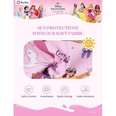 Disney Princess Kids Girls Summer Holiday Ruffle Swimwear Sets Rashguard Princesses Pink 4T-5T — фото 6