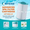 Hurricane Filters Replacement Spa Filter Cartridge for Pleatco PCN50N, Unicel C-7350, Filbur FC-3963, and Caldera 50 (New Style), White - image 2 of 4