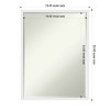 Amanti Art Incline Half-Inch-Bevel Wood Framed Bathroom Vanity Wall Mirror - 3 of 4
