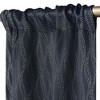 Modern Farmhouse Textured Waves Room Darkening Semi-Blackout Curtains, Set of 2 by Blue Nile Mills - 2 of 4