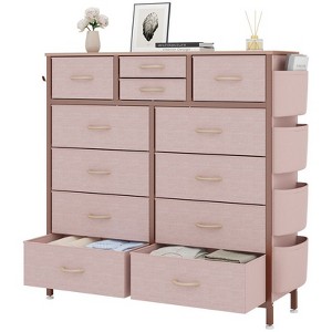 Gikpal 12 Drawer Dresser for Bedroom, Cupboards & Cabinets, Tall Dressers & Chests of Drawers for Bedroom, Side Pockets and Hooks, Living Room - 1 of 4
