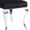 Acme Furniture Fabiola Dining Chair Black Fabric/Stainless Steel - 3 of 4