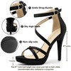 Allegra K Women's Back Zipper Platform Stiletto Heels Ankle Strap Sandals - 2 of 4