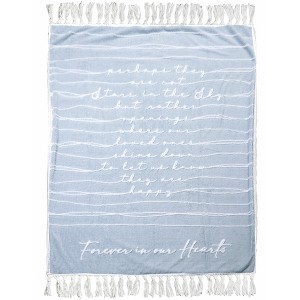 Pavilion Gift Company - Forever In Our Hearts - 50" x 60" Inspirational Plush Blanket - Throw Blankets - 1 of 4