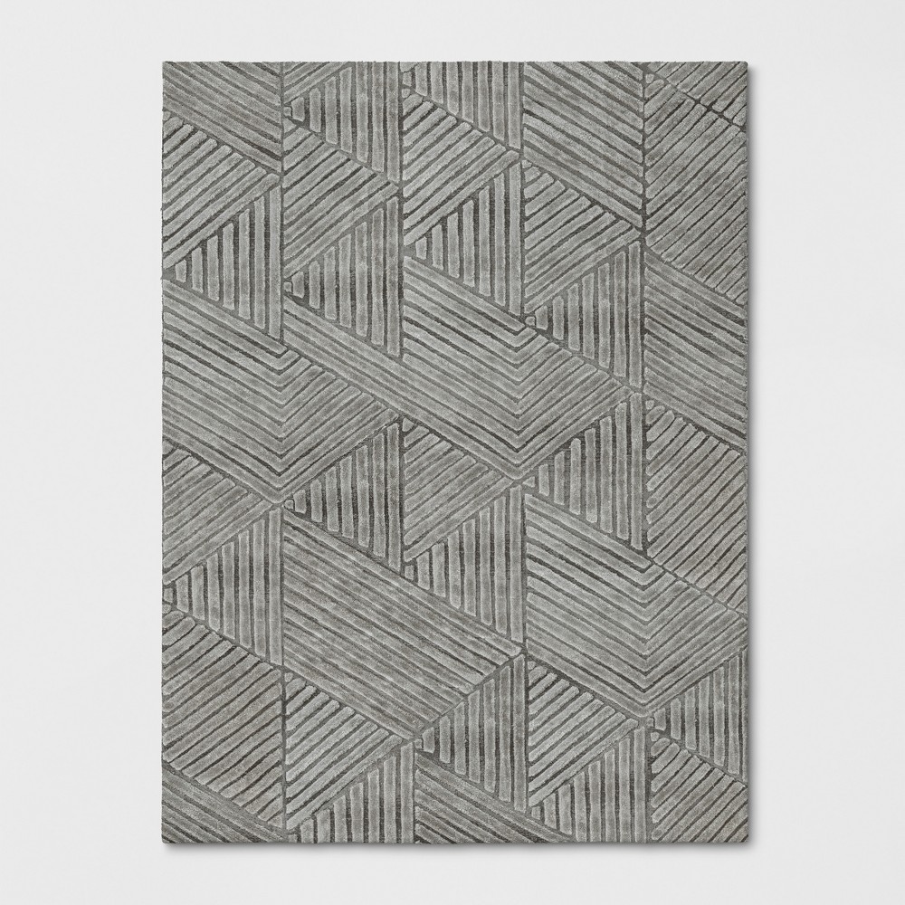 9'X12' Tufted Geometric Area Rug Gray - Project 62 was $629.99 now $314.99 (50.0% off)