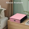 UNISOAR Biometric Fingerprint safe, Slide-Away Safe for Pistols, Leather Wrapped Jewelry Storage Safe, Drawer Safe for Home and Vehicle - 3 of 4