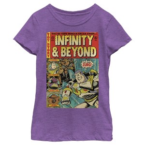 Girl's Toy Story Buzz Lightyear Comic Cover T-Shirt - 1 of 4