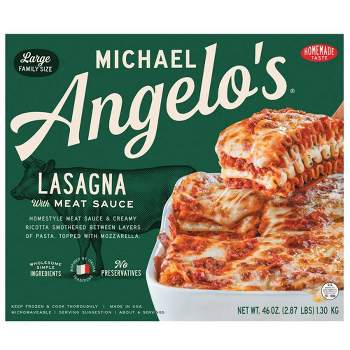 Michael Angelo's Large Family Size Frozen Lasagna with Meat Sauce - 46oz
