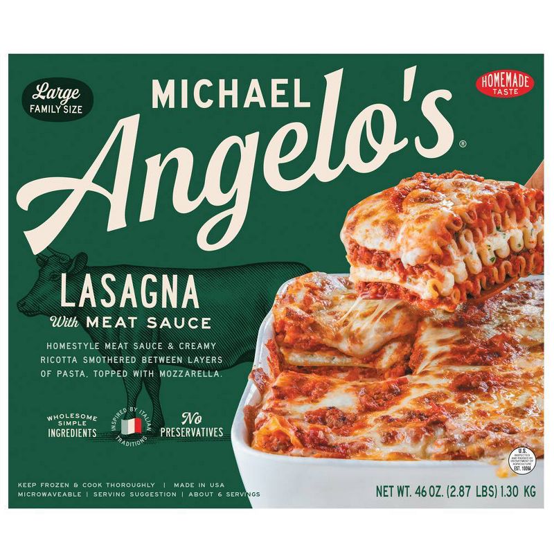 Michael Angelo&#39;s Large Family Size Frozen Lasagna with Meat Sauce - 46oz, 1 of 6