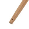 Unique Bargains Spoon Hand Wash Only Large Solid Spoon Silicone Wooden Handle 12.6" 1 Pc - 3 of 4