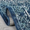 Acekool Glamour Charlotte Area Rug Collection, Turkish Wilton Indoor, 100% Polypropylene, Gray or Blue - 4 of 4