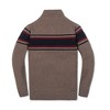 Boys' Organic Long Sleeve Half Zip Sweater with Engineered Stripe, Kids - 3 of 3