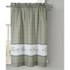 Kate Aurora Country Living Gingham Check Hope Faith Love 3 Pc Cafe Kitchen Curtain Set - image 4 of 4