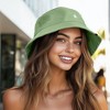 Dalix Lil Flower Embroidered Cotton Cap Outdoor Bucket Hat Womens - 4 of 4