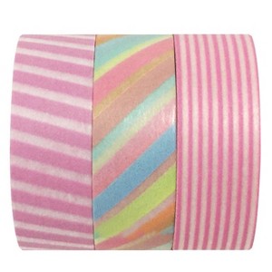 Wrapables Basic Pink Japanese Washi Masking Tape (Set of 3) - 1 of 3