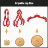 Log Lifting Tongs, Serrated Claw Hook Log Tongs, Heavy Duty Steel Swivel Dragging Tong with Handles for Tractors, Trucks, Forklifts - 4 of 4