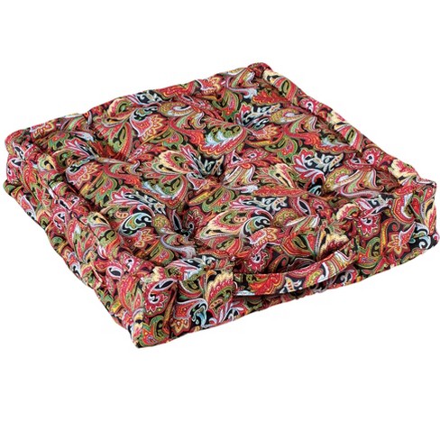 Thick Padded Tapestry Booster Tufted Chair Cushion