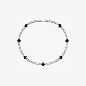 Noir Line Necklace Linked by Mia K - 1 of 2