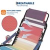 Folding Beach Chair with Headrest, Portable Lightweight Recliner Chair for Camping, Poolside, Outdoors, Travel, Multicolor - 3 of 4
