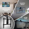 Motorized Ceiling TV Mount Silent Electric Flip Down TV Mount for 50-90 Screens, Retractable Drop Down Design, Black - 3 of 4