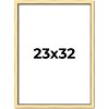 PosterPalooza | Photo Size Simple Gold Picture Frame - UV Acrylic, Foam Board Backing, Hanging Hardware - 2 of 4