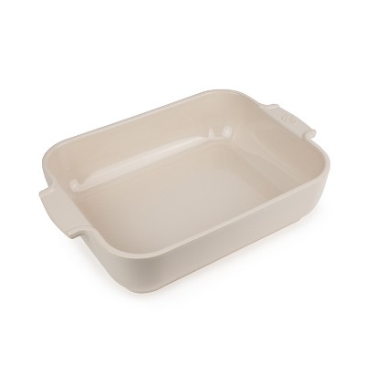 Peugeot Appolia Cream Ceramic 2.9 Quart Rectangular Baking Dish