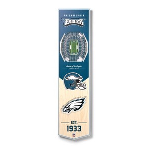 8" x 32" NFL Philadelphia Eagles 3D Stadium Banner - 1 of 4