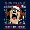 Men's Looney Tunes Taz Ugly Christmas Sweater Print Sweatshirt - 2 of 4