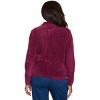 Alfred Dunner Women's Zip-Front Chenille Collared Cardigan - 2 of 4