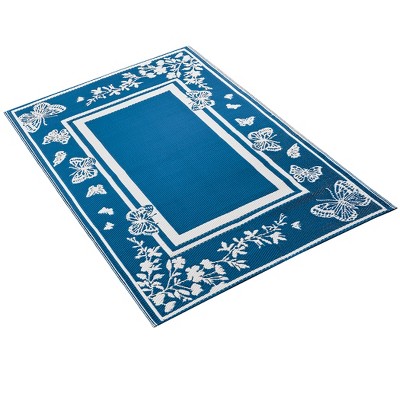 Collections Etc Butterfly Border Patio Mat