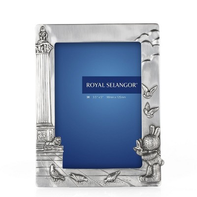 Royal Selangor Hand Finished Bunnies' Day Out Collection Pewter Trafalgar Square Photoframe 3R Gift