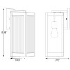 Progress Lighting Felton 1-Light Outdoor Wall Lantern in Matte Black with Rippled Glass Shade - 2 of 2