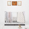 Bacati - Basketball Orange/Grey Muslin Throw Pillow - 4 of 4