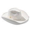 Kendra Scott Sawyer Cowboy Hat - Ivory: Tweed, Midweight, Comfort Elastic, One Size Fits Most - 2 of 3