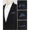 INSPIRE CHIC Men's Wedding Party Solid Color Self-Folded Pocket Squares - 4 of 4
