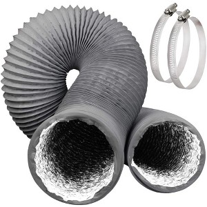AMMER 4 Inch 16FT Dryer Vent Hose, Flexible Aluminum Air Ducting Tube, Insulated Flex Hose Kit for Indoor & Outdoor Use - 1 of 1