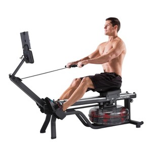 Rowing Machine, Water Rowing Machine for Home Use - Foldable Rower with Digital Monitor Ergonomic Wide Seat Tablet Holder App Compatible - 1 of 4